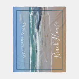 Personalisierter Strand Fleecedecke