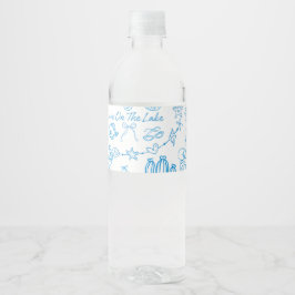 personalisierter Strand Junggesellinnenabschied Lo Wasserflaschenetikett