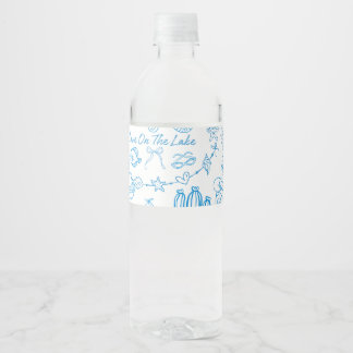 personalisierter Strand Junggesellinnenabschied Lo Wasserflaschenetikett