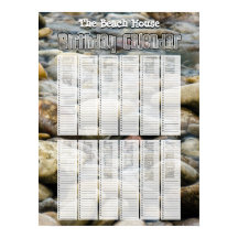 Personalisierter Strandnachrichtenkalender