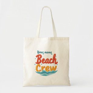 Personalisierter Strandtrip-Gruppenname Druck Tragetasche