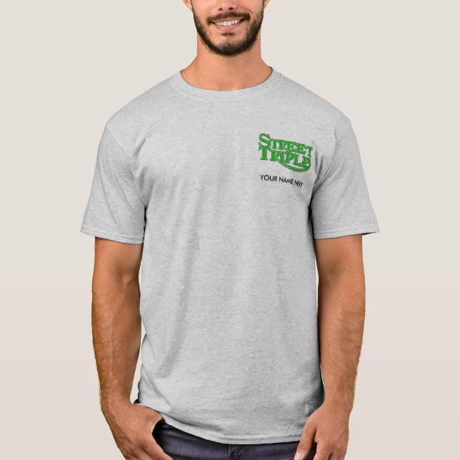 Personalisierter Straßen-Dreiergruppen-T - Shirt (Vorderseite)