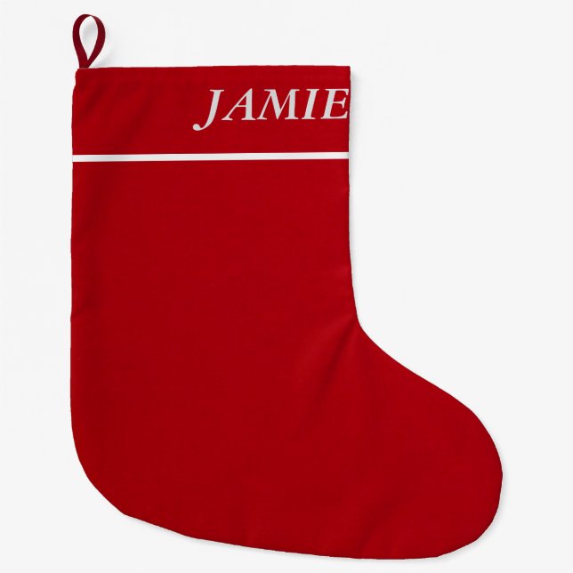 Personalisierter Strumpf Großer Weihnachtsstrumpf (Vorderseite)