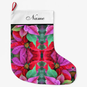 Personalisierter Strumpf zu Weihnachten - Poinsett Großer Weihnachtsstrumpf