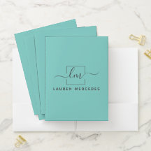 Personalisierter Stylist Moderne Portfoliorordner