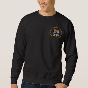 Personalisierter SÜDAFRIKA-FlaggenmonoGRAM Sweatshirt