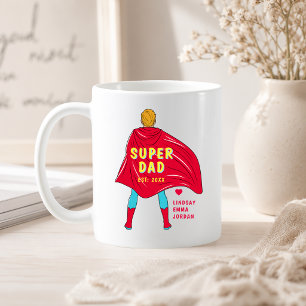 Personalisierter Super-Daddy-Becher Benutzerdefi Kaffeetasse