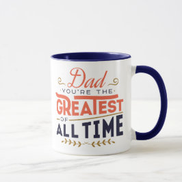 Personalisierter Super-VATER/Bester VATER aller Ze Tasse
