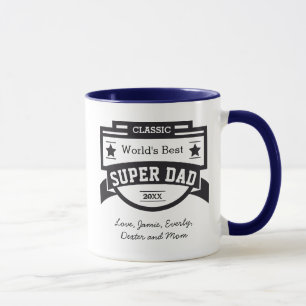 Personalisierter SUPER-Vater Tasse