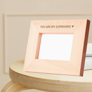 Personalisierter Superherorahmen - Vatertag Geätzte Rahmen