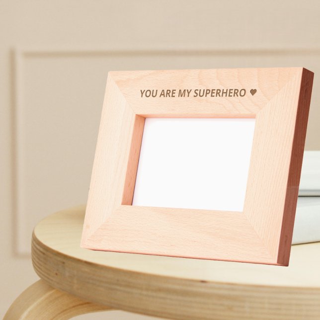 Personalisierter Superherorahmen - Vatertag Geätzte Rahmen (Von Creator hochgeladen)