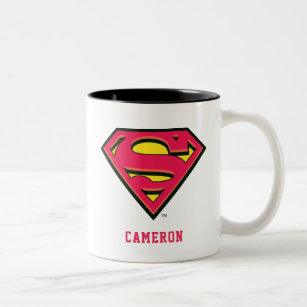 Personalisierter Superman S-Shield   Klassisches L Zweifarbige Tasse