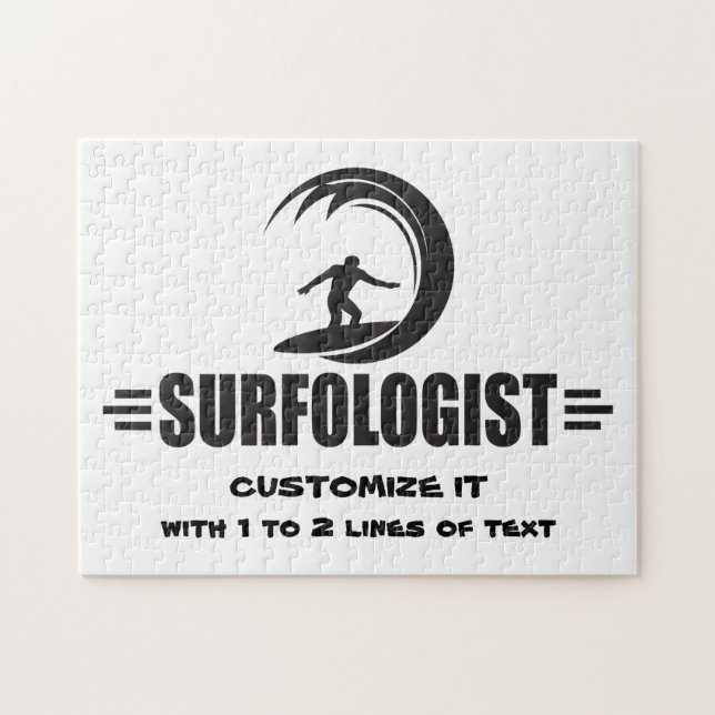 Personalisierter Surfer Puzzle (Horizontal)