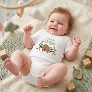 Personalisierter süßer Cartoon-Faultier-Body für B Baby Strampler