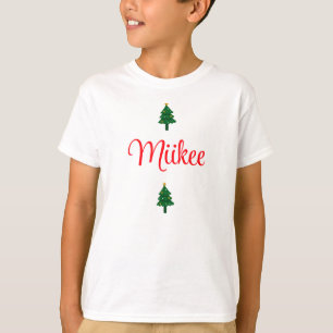 Personalisierter süßer Familienname lustiger Kinde T-Shirt
