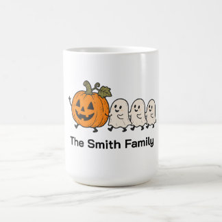 Personalisierter süßer Geisterumzug Halloween-Fami Kaffeetasse