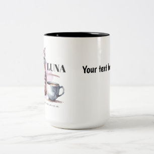 Personalisierter Süßer Katzenbecher – Individuelle Zweifarbige Tasse
