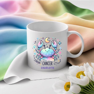 Personalisierter süßer Krebs Zodiak Krebs Astrolog Kaffeetasse