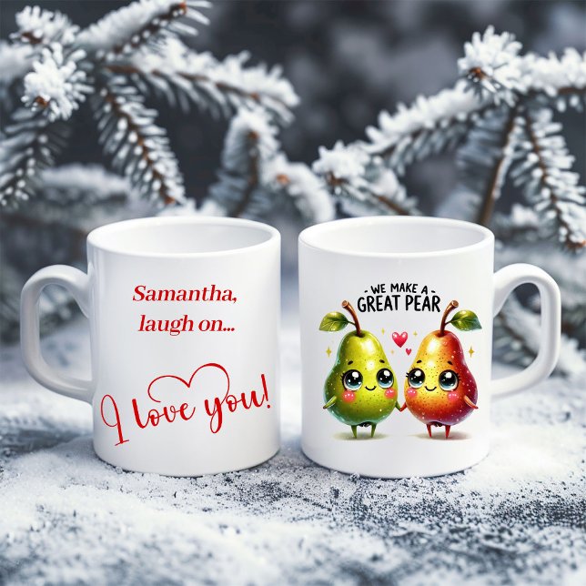 Personalisierter süßer Lebensmittelbecher Romantis Kaffeetasse (Personalized Cute Food Mug Romantic Valentine Gift)