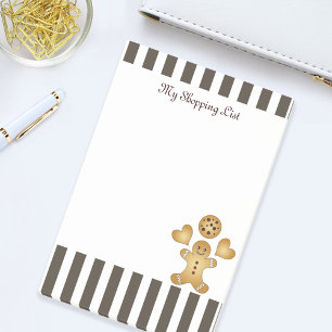 Personalisierter süßer Lebkuchen-Mann-Keks Post-it Klebezettel