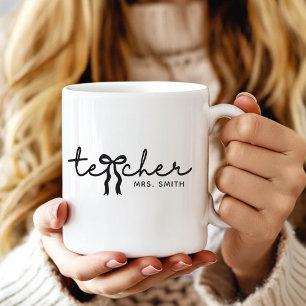 personalisierter süßer Lehrermug-Geschenk für Lehr Kaffeetasse