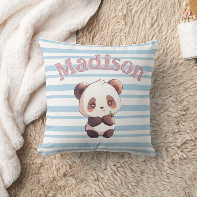 Personalisierter süßer Panda Kissen (Decke)