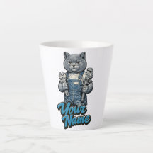 Personalisierter süßer Scottish Fold Katzenklempne