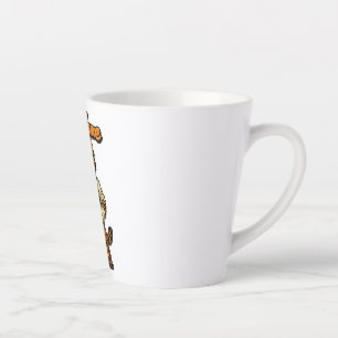 Personalisierter süßer Tabby-Katze-Mechaniker Milchtasse