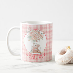 Personalisierter süßer Teddybär Kaffeetasse