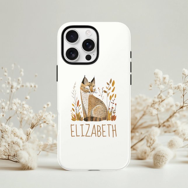 Personalisierter süßer Waldluchs Case-Mate iPhone Hülle (Von Creator hochgeladen)