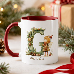 Personalisierter süßer Weihnachtsfee-Zauber Anfang Tasse