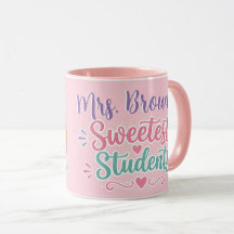 Personalisierter süßester Schüler-Lehrer-Kaffeebec