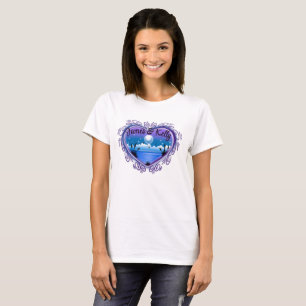 Personalisierter T - Shirt am Strand von Airbrush