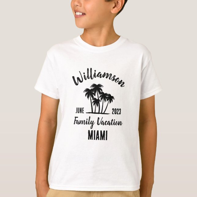 Personalisierter T - Shirt für Familienurlaub (Vorderseite)
