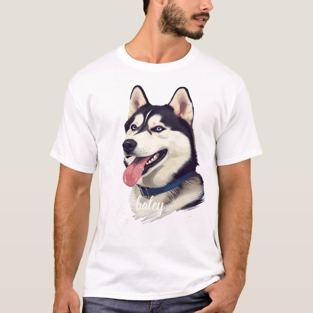 Personalisierter T - Shirt für Heimtiere (Vorderseite)