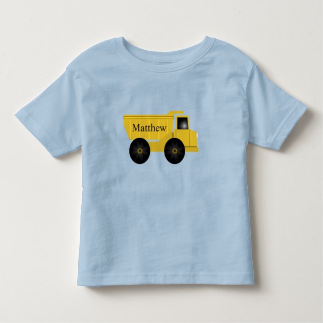 Personalisierter T - Shirt für Kids-Trucks | EDITA (Vorderseite)