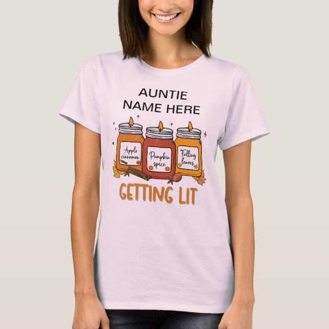 Personalisierter T - Shirt "Getting Lit" (Vorderseite)
