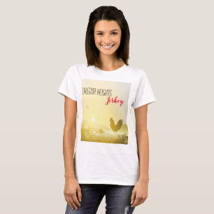 Personalisierter T - Shirt Sunny Morning Farm C