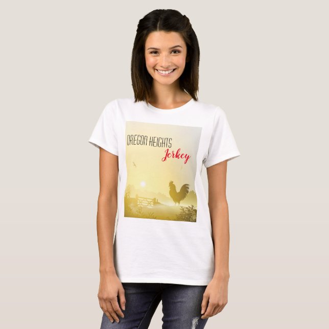 Personalisierter T - Shirt Sunny Morning Farm C (Vorne ganz)