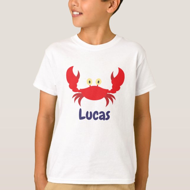 Personalisierter T - Shirt von Red Crab (Vorderseite)