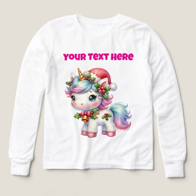 Personalisierter T - Shirt von Unicorn Girls (Design Vorderseite)