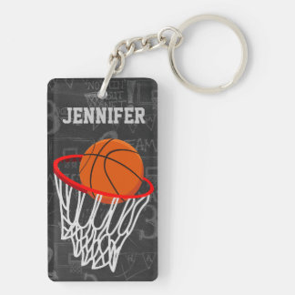 Personalisierter Tafel-Basketball und Band Schlüsselanhänger