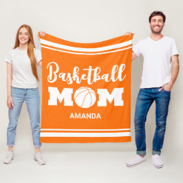 Personalisierter Tag der Mama Basketball Fleecedecke