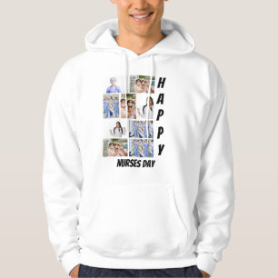 Personalisierter Tag der Neugeborenen 9 FotoCollag Hoodie
