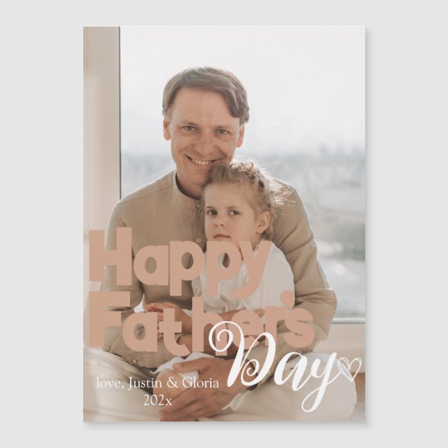 Personalisierter Tag der Väter, beste Geschenke fü Magnetkarte (Vorderseite)