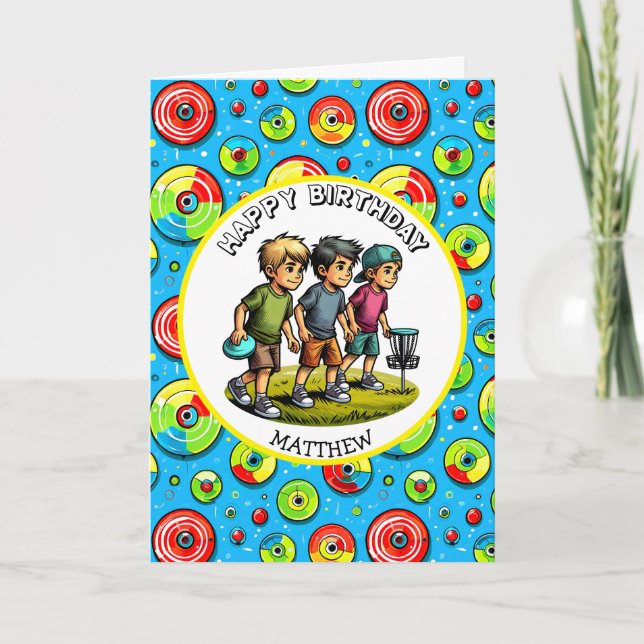 Personalisierter Tag des Golfspiels Karte (Vorderseite)