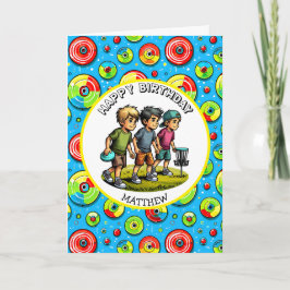 Personalisierter Tag des Golfspiels Karte