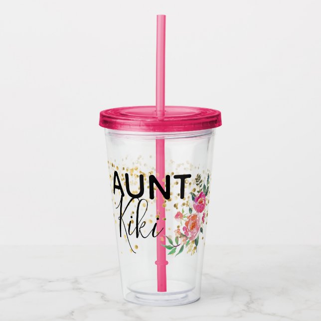 Personalisierter Tante-Cup Acryltrinkbecher (Vorderseite)