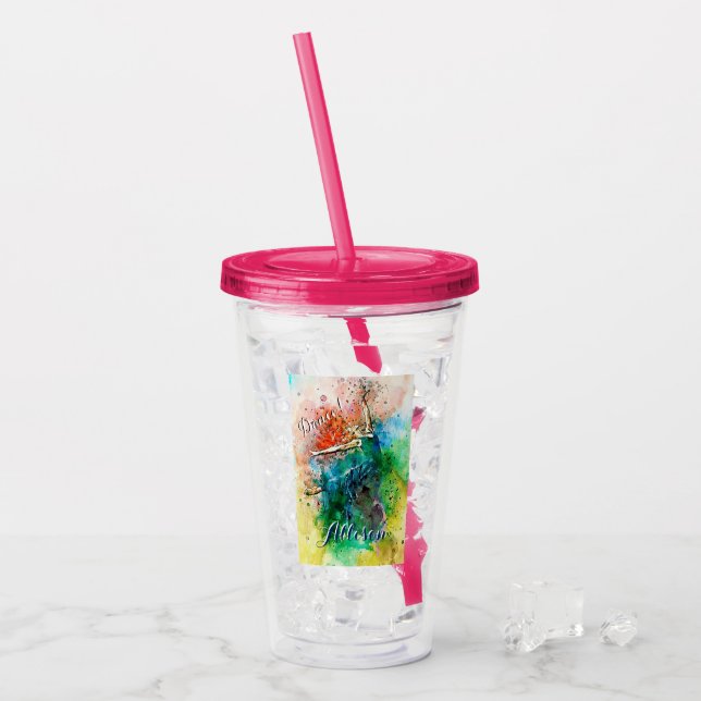 Personalisierter Tänzer Acryltrinkbecher (Vorderseite Ice)