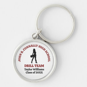 Personalisierter Tänzer der Maroon High School Dri Schlüsselanhänger